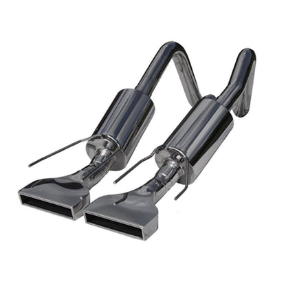 MBRP 2005 - 2008 Chev Corvette Dual Muffler Axle Back Rectangular Tips - Axle Back - MBRP