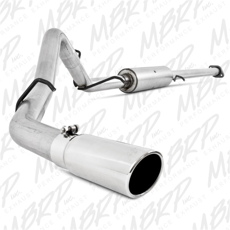 MBRP 2007 - 2008 Chev/GMC 1500 (Next Gen.) CC EC 66 bed 4.8/5.3L Cat Back Single Side - Catback - MBRP