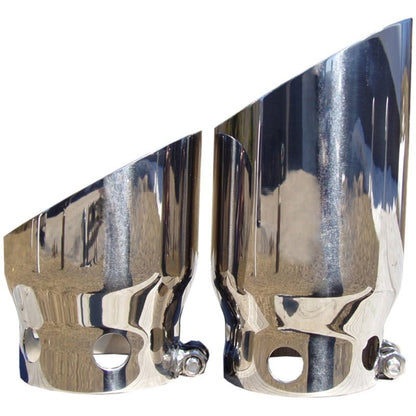 MBRP 2008 Ford F250/350/450 6.4 L 4 inlet 5 Tip Cover Set - 6 and 9 in length - Steel Tubing - MBRP