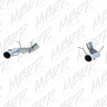 MBRP 2011 - 2014 Ford Mustang GT 3in Dual Axle Back Muffler Delete - T304 - Axle Back - MBRP
