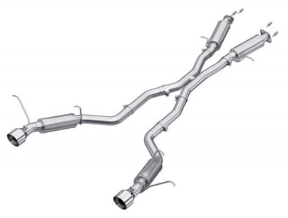 MBRP 2012+ Jeep Grand Cherokee SRT 6.4L 3in Dual Rear Exit Aluminized Catback Exhaust - T304 Tips - Catback - MBRP