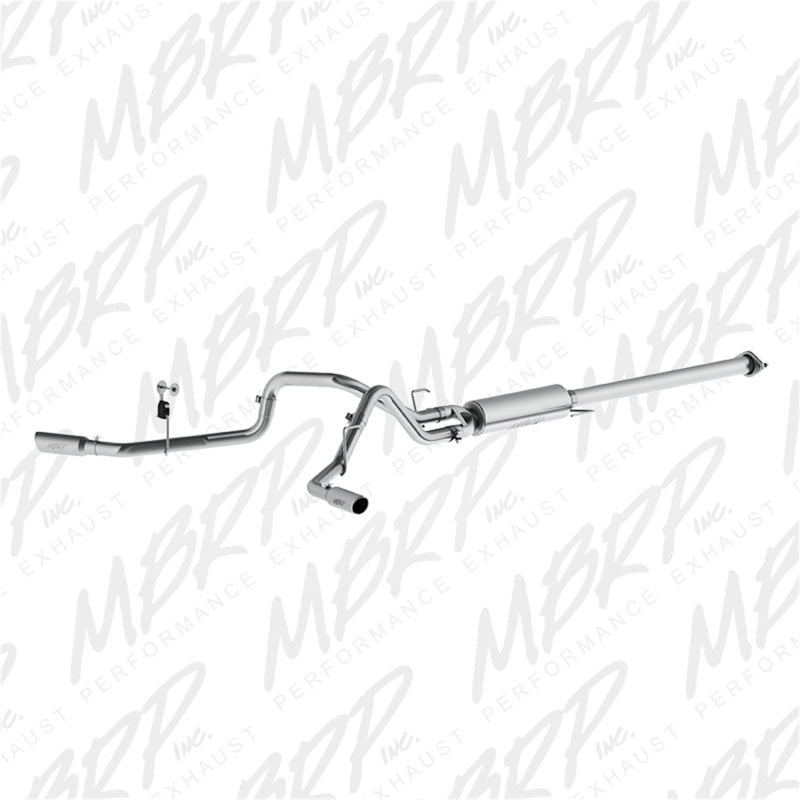 MBRP 2015 Ford F - 150 2.7L / 3.5L EcoBoost 2.5in Cat Back Dual Side Split Alum Exhaust System - Catback - MBRP