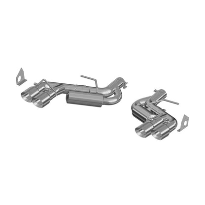 MBRP 2016 - 2024 Chevy Camaro 6.2L w/ NPP 3in Alum Race Dual Axle Back w/ 4in Quad Polished Tips - Catback - MBRP