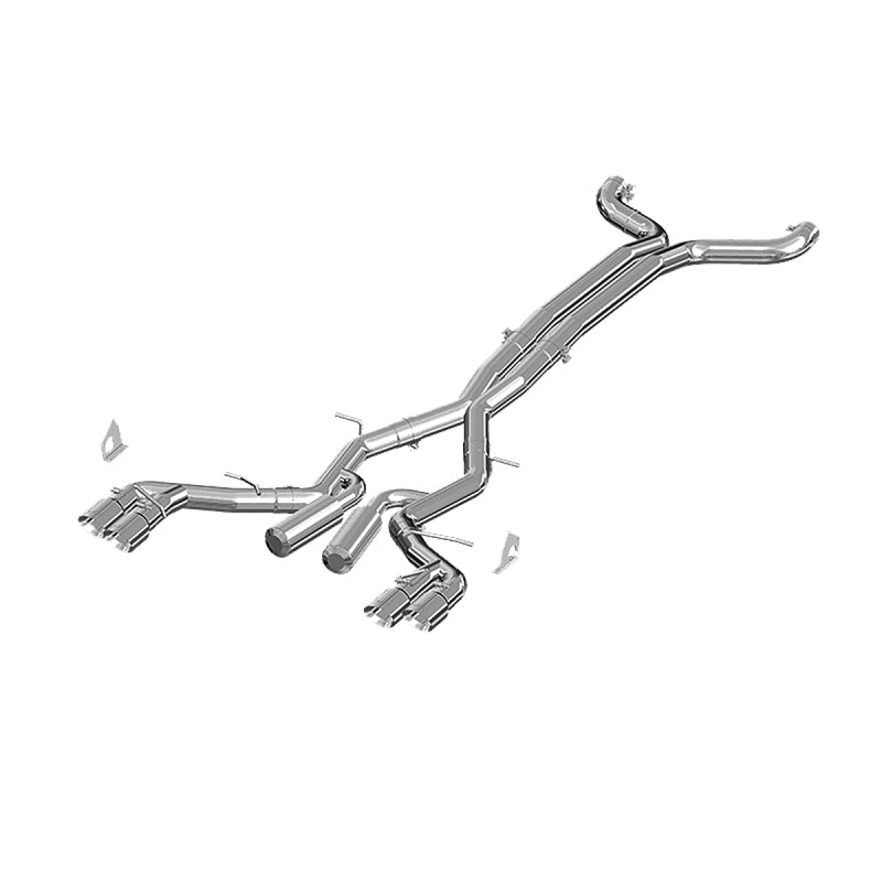 MBRP 2016 Chevy Camaro V8 6.2L 6spd 3in Alum Race Dual Cat Back w/ 4.5in Quad Dual Wall Tips - Catback - MBRP