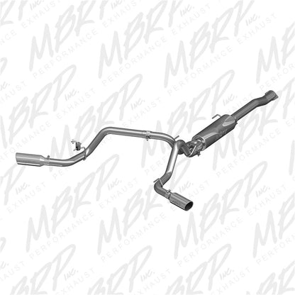 MBRP 2016 Toyota Tacoma 3.5L EC/CC Cat Back Dual Split Exit Alum Exhaust - Catback - MBRP