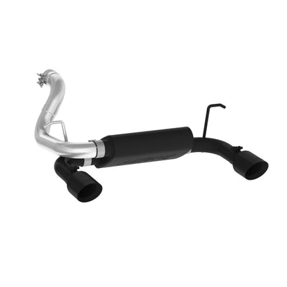 MBRP 2018+ Jeep Wrangler (JL) 3.6L V6 Dual Rear Exit Axle Back BLK Exhaust System - Axle Back - MBRP