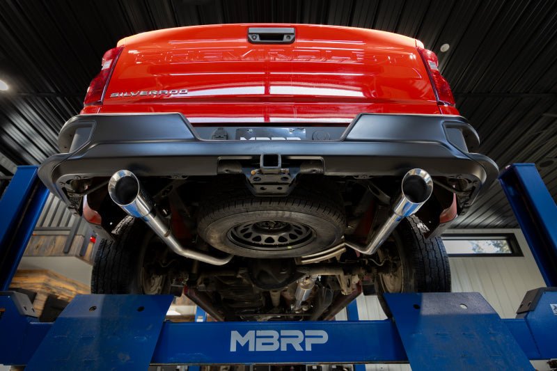 MBRP 2019+ Chevrolet Silverado 1500 / 2019+ GMC Sierra 1500 Alum. 3in Armor Black Cat - Back Exhaust - Catback - MBRP