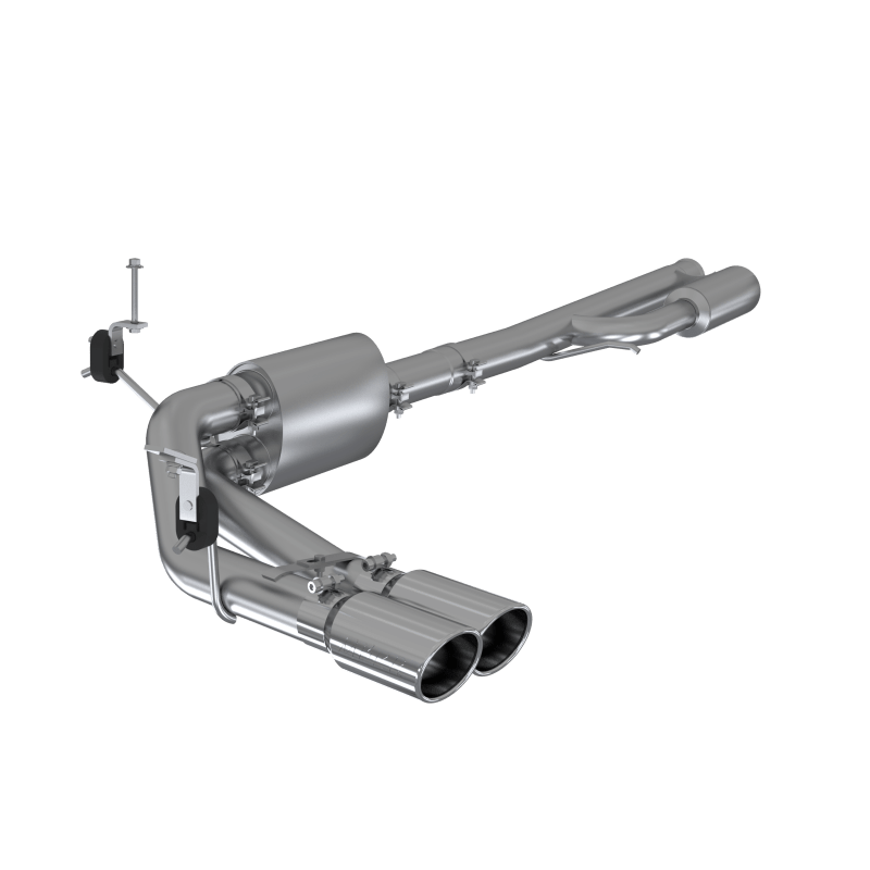 MBRP 2019+ Chevrolet Silverado 1500 4.5L/5.3L Pre - Axle Dual Side Exit w/ 4in OD Tip - AL - Catback - MBRP