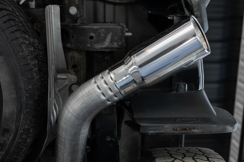 MBRP 2020+ GMC/Chevy 2500/3500 6.6L Duramax 4in Mand Bent Tubing Pro - Ser Cat Back Single Side - 304 - Catback - MBRP