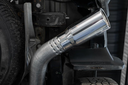 MBRP 2020+ GMC/Chevy 2500/3500 6.6L Duramax 4in Mand Bent Tubing Pro - Ser Cat Back Single Side - 304 - Catback - MBRP