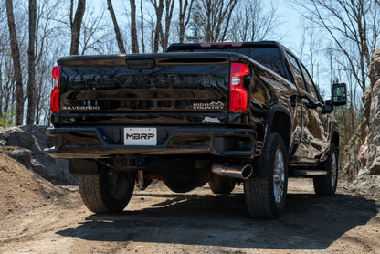MBRP 2020+ GMC/Chevy 2500/3500 6.6L Duramax 4in Mand Bent Tubing Pro - Ser Cat Back Single Side - 304 - Catback - MBRP
