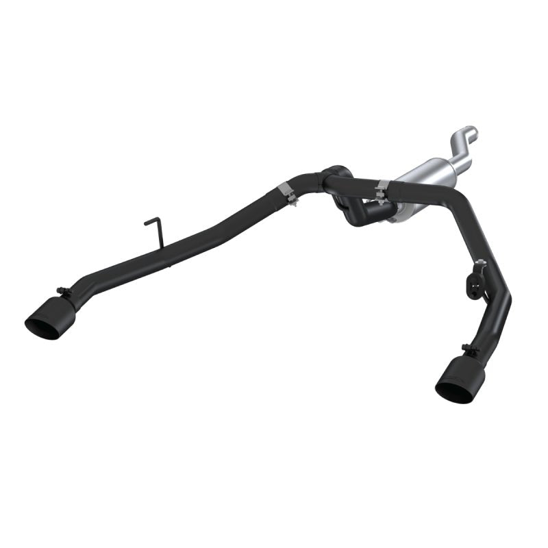 MBRP 2020 Jeep Gladiator 3.6L 2.5in Dual Rear Exit Cat Back Exhaust Black Coated - Catback - MBRP