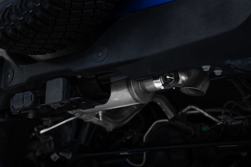 MBRP 2021 - 2023 Ford Bronco 2.3L/2.7L Aluminized Steel 3in Cat - Back, Single High Clearance Rear Exit - Catback - MBRP