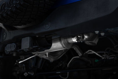 MBRP 2021 - 2023 Ford Bronco 2.3L/2.7L Aluminized Steel 3in Cat - Back, Single High Clearance Rear Exit - Catback - MBRP