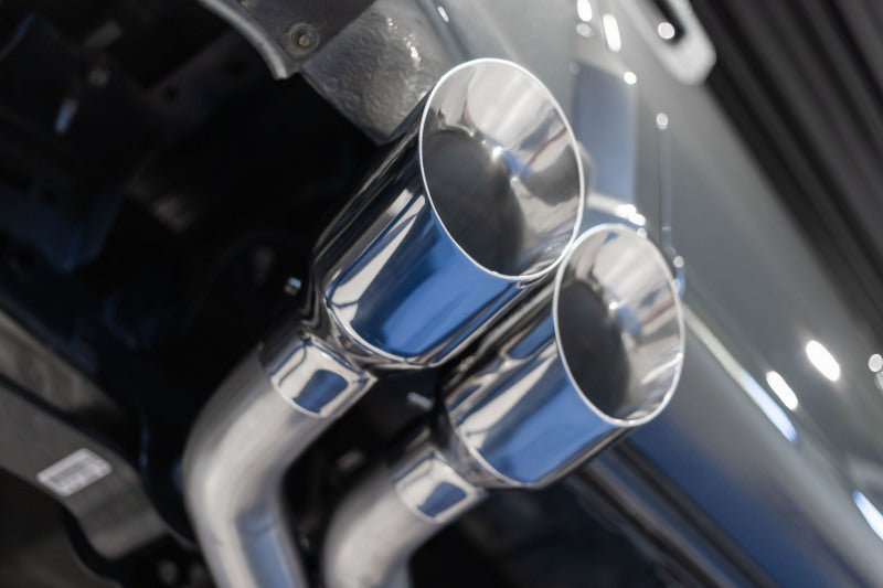 MBRP 2021+ Ford F150 Aluminized Dual Pre - Axle (Street Profile) 2.5in OD Tips 3in Cat Back Exhaust - Catback - MBRP