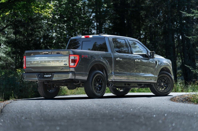 MBRP 2021+ Ford F150 Aluminized Dual Pre - Axle (Street Profile) 2.5in OD Tips 3in Cat Back Exhaust - Catback - MBRP