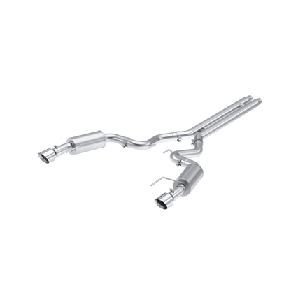 MBRP 2024 Ford Mustang GT S650, 5.0 Aluminized Steel 3in Cat - Back Dual Split Rear (Street) - Catback - MBRP