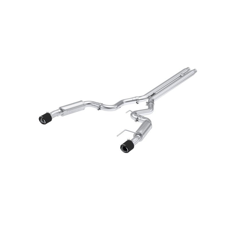 MBRP 2024 Ford Mustang GT S650, 5.0L Cat - Back Dual Split Rear with Carbon Fiber Tips, Race Version - Axle Back - MBRP