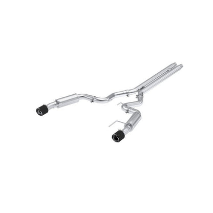 MBRP 2024 Ford Mustang GT S650, 5.0L Cat - Back Dual Split Rear with Carbon Fiber Tips, Race Version - Axle Back - MBRP