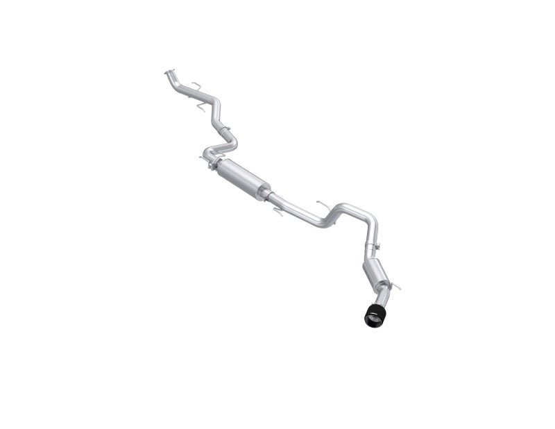 MBRP 2024 Toyota Tacoma T304 Stainless Steel 3in Cat - Back Single Side Exit with Carbon Fiber Tip - Catback - MBRP