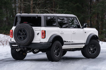 MBRP 21 - 22 Ford Bronco 2.3/2.7L EcoBoost 2/4 - Dr 3in Catback Dual Split Rear Exit BLK AL - Catback - MBRP