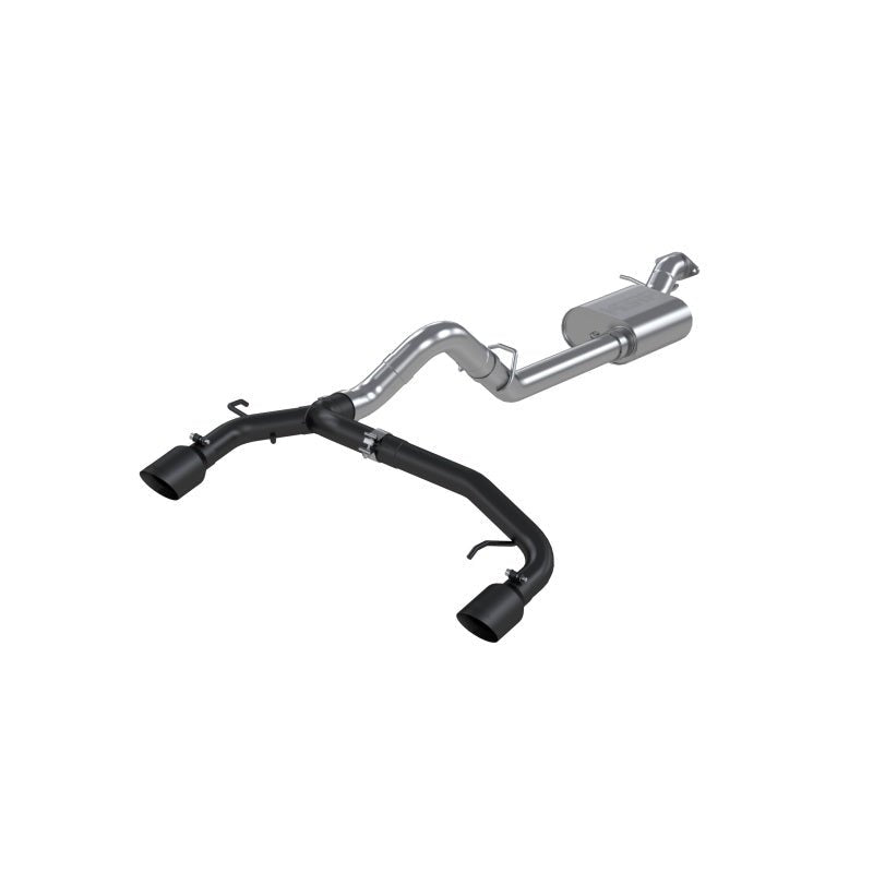 MBRP 21 - 22 Ford Bronco 2.3/2.7L EcoBoost 2/4 - Dr 3in Catback Dual Split Rear Exit BLK AL - Catback - MBRP