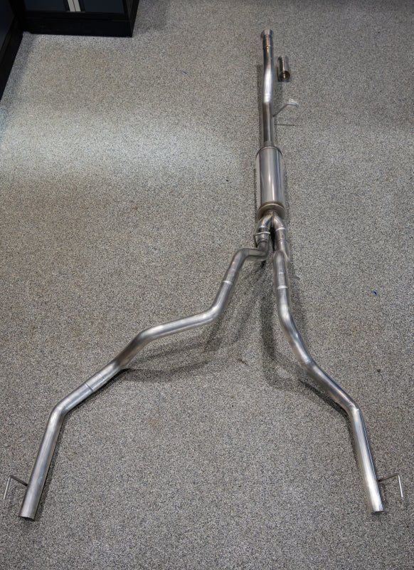 MBRP 21 - 24 Chevrolet Suburban XL 5.3L 3in Aluminized 2.5in Dual Split Carbon Fiber Cat - back - Catback - MBRP