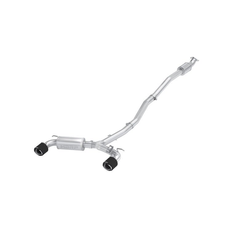 MBRP 22 - 23 Hyundai Kona N 2.0L Turbo 3in Cat Back Dual Rear with Carbon Fiber Tips - T304 - Catback - MBRP
