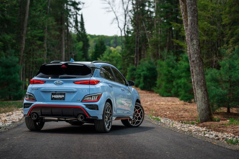 MBRP 22 - 23 Hyundai Kona N 2.0L Turbo 3in Cat Back Dual Rear with Carbon Fiber Tips - T304 - Catback - MBRP