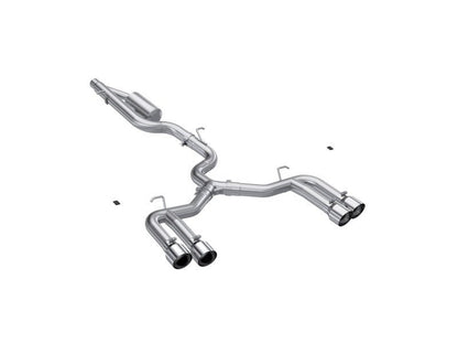 MBRP 22 - 24 Audi S3 2.0L Armor Pro T304 SS 3in Cat - Back Quad Split Rear Exhaust - Valve Delete - Catback - MBRP