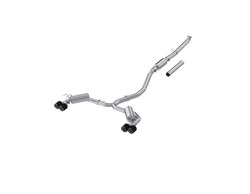 MBRP 22 - 24 Honda Civic/Sport Touring 1.5L T304 SS Cat - Back Exhaust 2.5in Dual Split Rear w/ CF Tips - Catback - MBRP