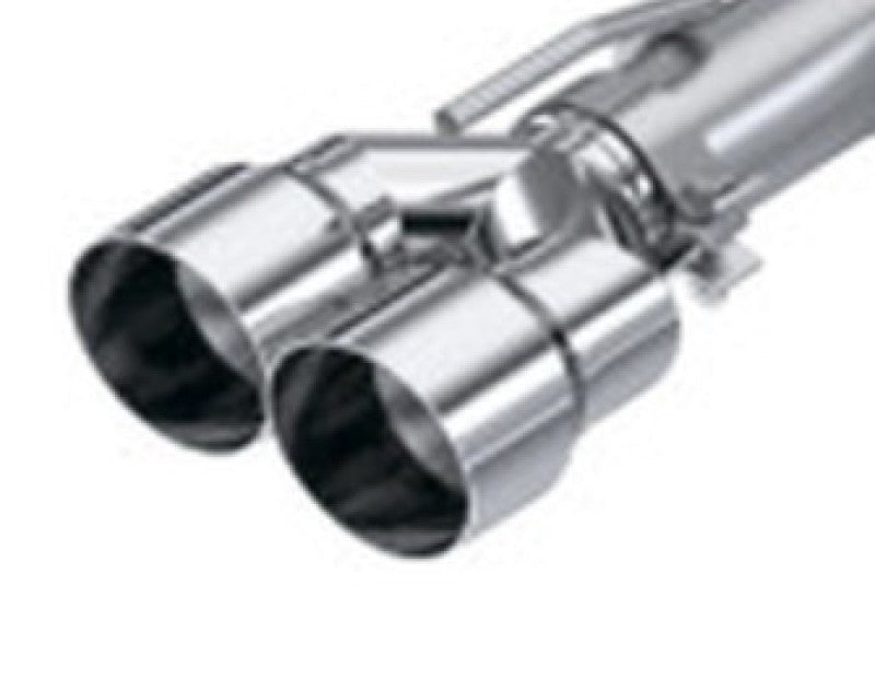 MBRP 3in ID / Dual 4in OD Out Staggered L 9.87in / R 9.37in Single Wall T304 SS Univ Exhaust Tip - Tips - MBRP