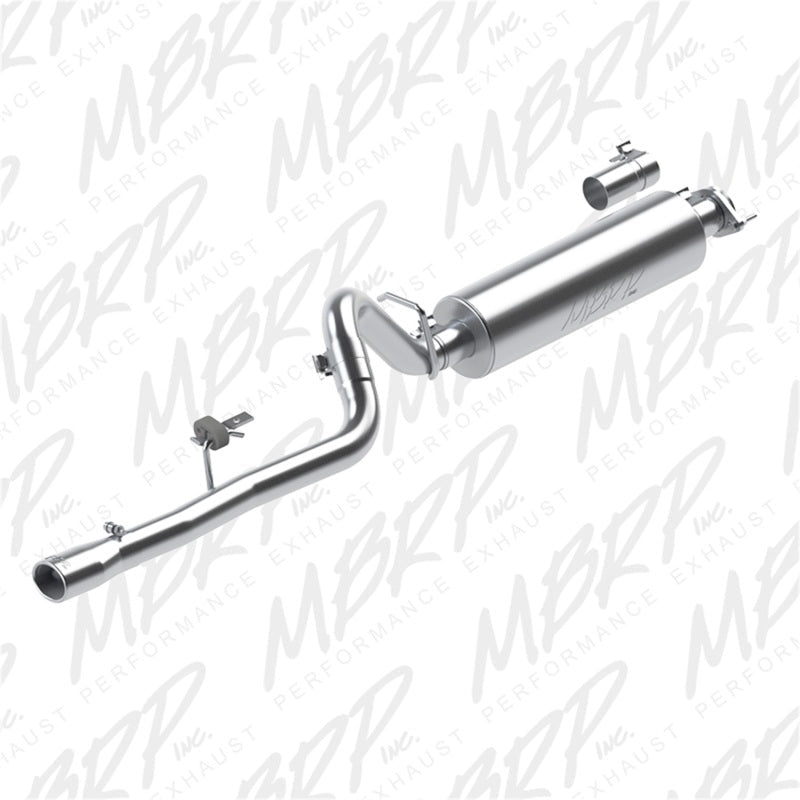 MBRP 86 - 00 Jeep 2.5L Cherokee 2.5in Cat Back Single AL - Catback - MBRP