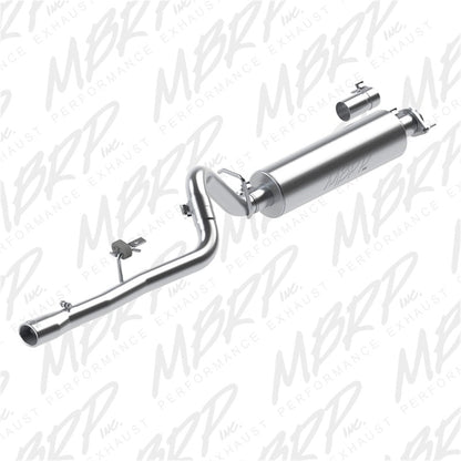 MBRP 86 - 00 Jeep 2.5L Cherokee 2.5in Cat Back Single AL - Catback - MBRP