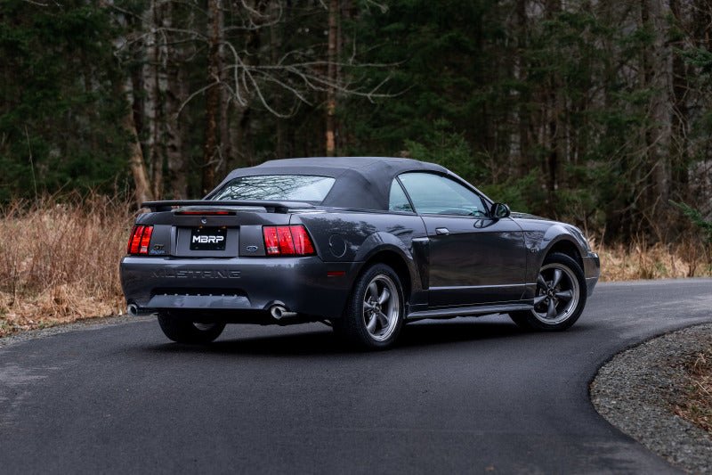 MBRP 99 - 04 Ford Mustang GT/Mach 1 2.5in Dual Split Rear AL Catback Exhaust w/ 3.5in Dual Wall Tips - Catback - MBRP