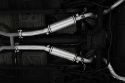 MBRP 99 - 04 Ford Mustang GT/Mach 1 2.5in Dual Split Rear AL Catback Exhaust w/ 3.5in Dual Wall Tips - Catback - MBRP