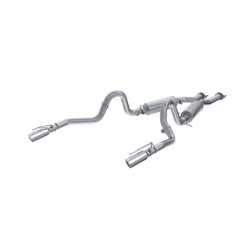 MBRP 99 - 04 Ford Mustang GT/Mach 1 2.5in Dual Split Rear AL Catback Exhaust w/ 3.5in Dual Wall Tips - Catback - MBRP