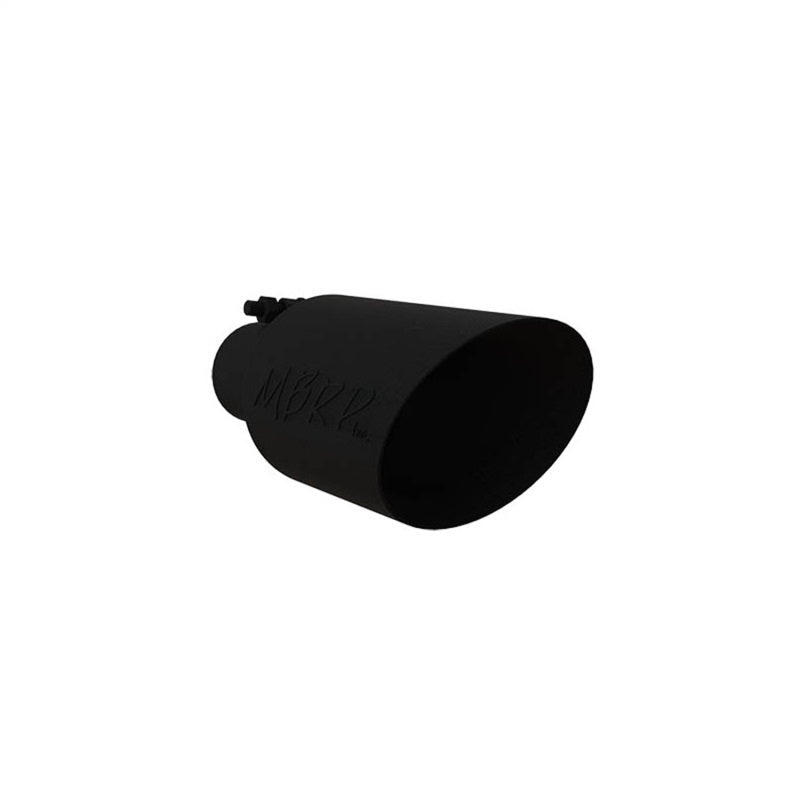 MBRP Universal Dual Wall Angle Rolled End Tip 4 - 1/2in OD / 2 - 1/2in Inlet / 11in Length - Black - Tips - MBRP