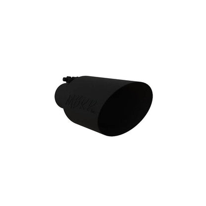 MBRP Universal Dual Wall Angle Rolled End Tip 4 - 1/2in OD / 2 - 1/2in Inlet / 11in Length - Black - Tips - MBRP