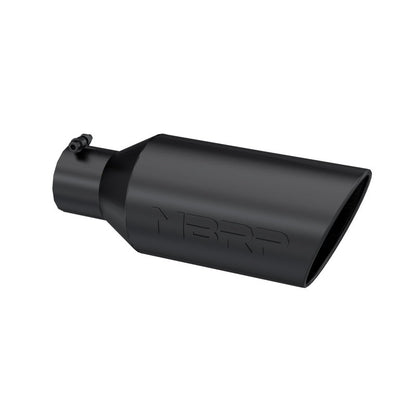 MBRP Universal Exhaust Tip 7in O.D. Rolled End 4in Inlet 18in Length - Black - Tips - MBRP