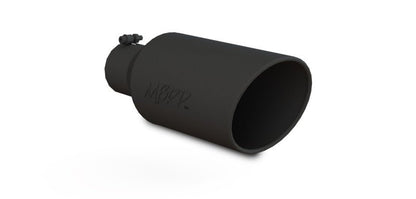 MBRP Universal Exhaust Tip 7in O.D. Rolled End 4in Inlet 18in Length - Black - Tips - MBRP