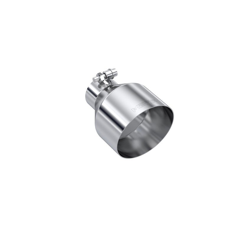 MBRP Universal T304 Stainless Steel Tip 2.5in ID / 5in OD Out / 6.5in Length Angle Cut Single Wall - Tips - MBRP