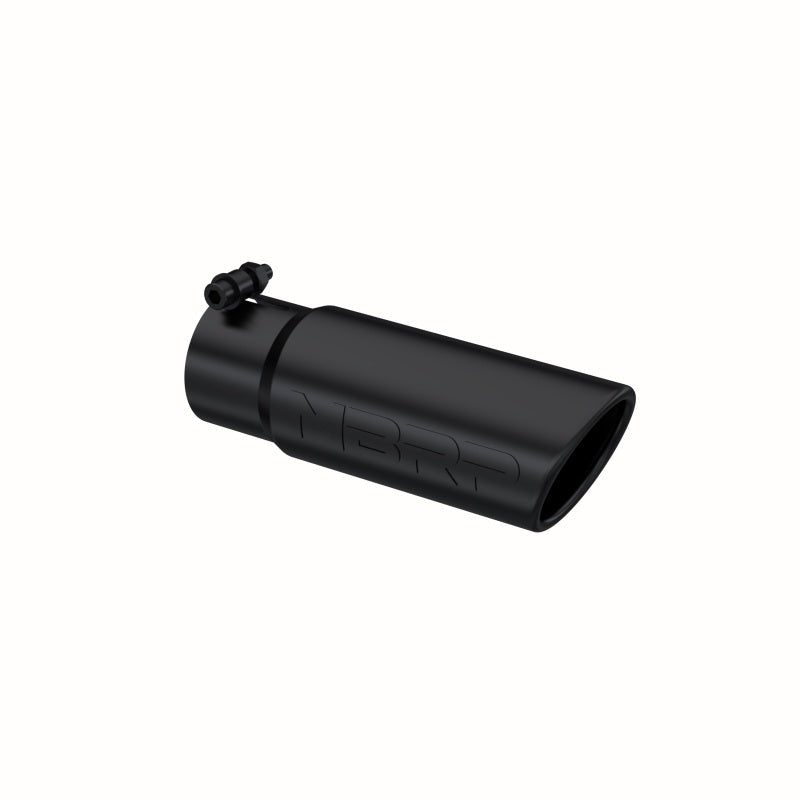 MBRP Universal Tip 3 - 1/2in O.D. Angled Rolled End - 3in ID Inlet 10in Length - Black - Tips - MBRP