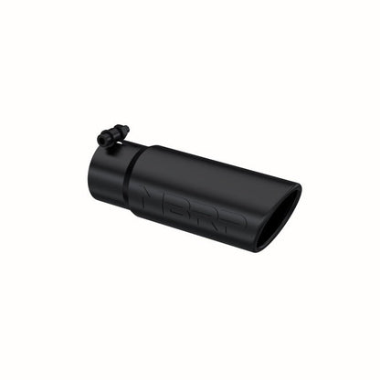 MBRP Universal Tip 3 - 1/2in O.D. Angled Rolled End - 3in ID Inlet 10in Length - Black - Tips - MBRP