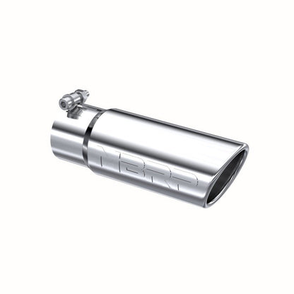 MBRP Universal Tip 3in O.D. Angled Rolled End 3 inlet 10 length - Steel Tubing - MBRP