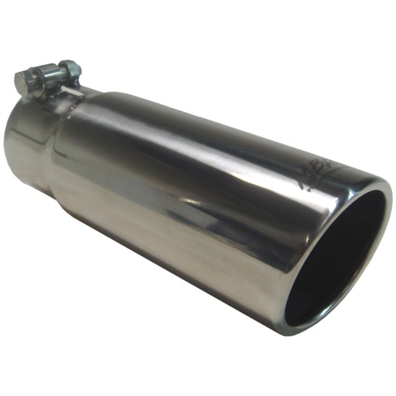 MBRP Universal Tip 3in O.D. Angled Rolled End 3 inlet 10 length - Steel Tubing - MBRP
