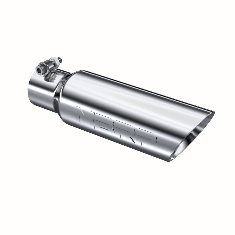 MBRP Universal Tip 3in O.D. Dual Wall Angled 2 inlet 12 length - Steel Tubing - MBRP