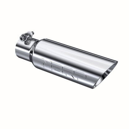 MBRP Universal Tip 3in O.D. Dual Wall Angled 2 inlet 12 length - Steel Tubing - MBRP