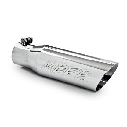 MBRP Universal Tip 3in O.D. Dual Wall Angled 2 inlet 12 length - Steel Tubing - MBRP