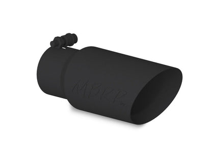 MBRP Universal Tip 4in OD 3in Inlet 10in Length Dual Wall Angled End Black - Tips - MBRP